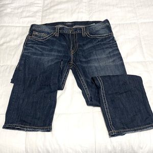 Men’s size 36x30 Silver Jeans, “Nash” Style, EUC